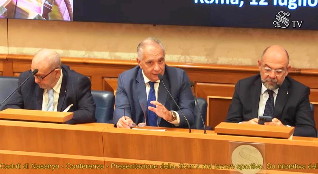 Riforma del diritto sportivo, Lamberto Mattei interviene in Senato